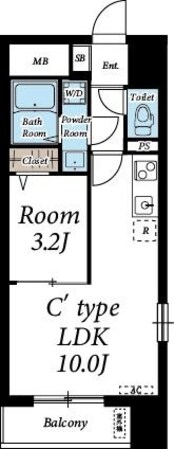 サンライズ本町の物件間取画像